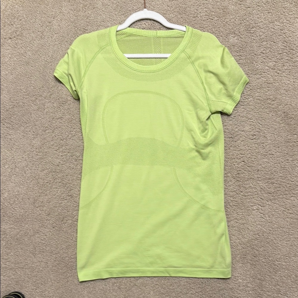 Women's Lime Green Athletic Top